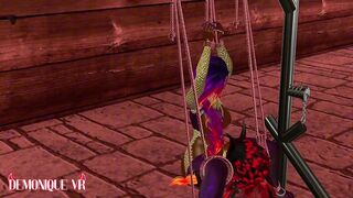 Slutty succubus bound and bred by dominant inclubus