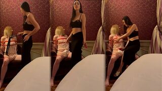 Mistress Iris Binds Her Sex-Doll To A Chair And Torments Her Until She Cums