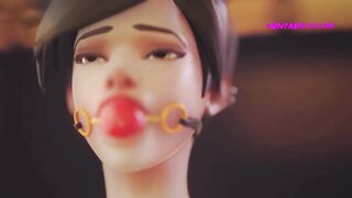 TRACER Punished By Brigitte - Hot Domina And Slave 3D Animation