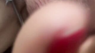 Shark teeth on besties balls