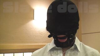 BDSM slave training: Squirting with a urethral brush... Urethral calligraphy... Write an obscene wor