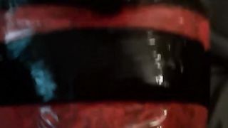 BDSM Sex Slave, Monday Ritual with my Plastic Wrap Slavegirl