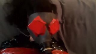 BDSM Sex Slave, Monday Ritual with my Plastic Wrap Slavegirl