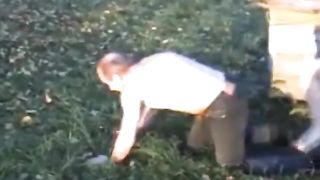 Russian Mistress Trampling in the Park