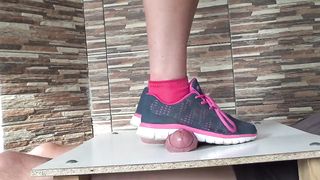 Hard Stomp - Cock Ball Torture - Cb trample - Cock Crush with Sneakers