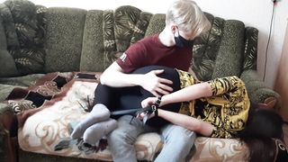 Girlfriend Asked to be Tied up with Straps to Spank