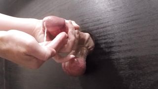 GloryHole Milking Handjob | Sounding and Ball Squeezing with Cum in Hand